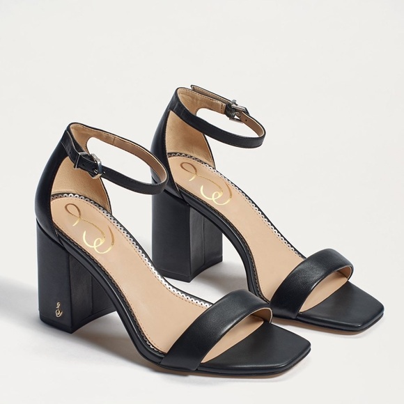 Sam Edelman Black Daniella Block Heel Sandals - Picture 1 of 13